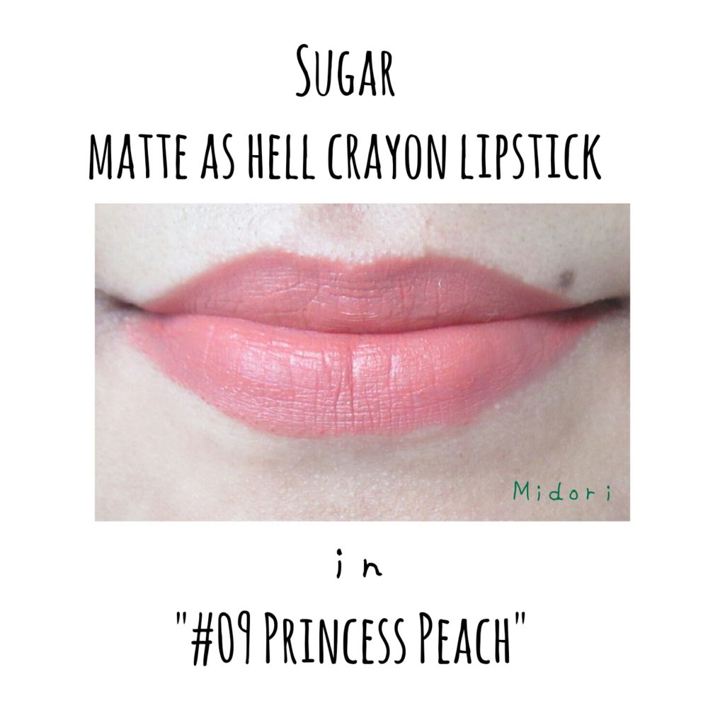 Sugar Matte As Hell Lip Crayon in 09 Princess Peach