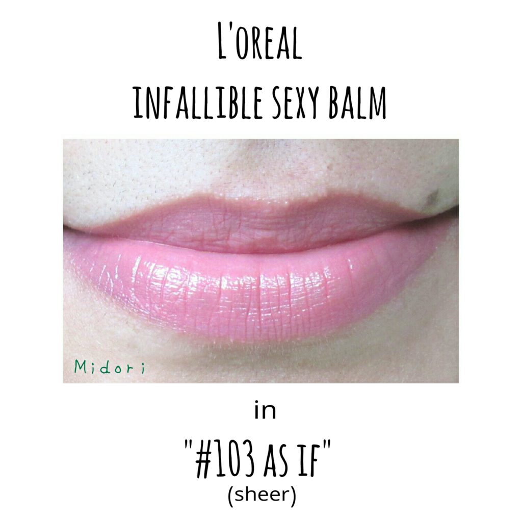 loreal infallible sexy balm adrenaline, loreal infallible sexy balm as if