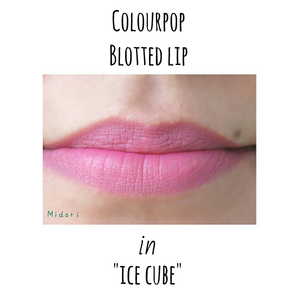 colourpop ice cube blotted lipstick, colourpop blotted lipstick ice cube