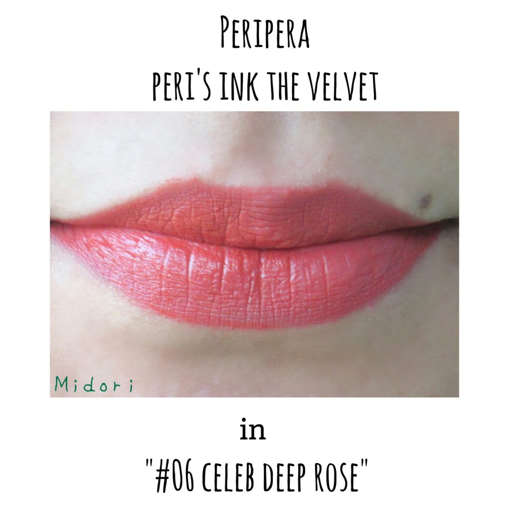 peripera peri's ink the velvet celeb deep rose, peripera celeb deep rose, kbeauty mlbb