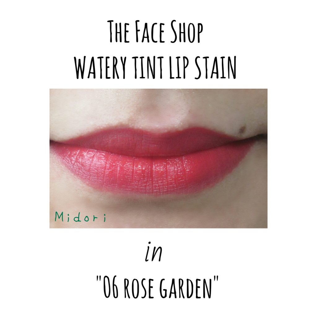 the face shop watery tint 06 rose garden, the face shop water tint lip stain