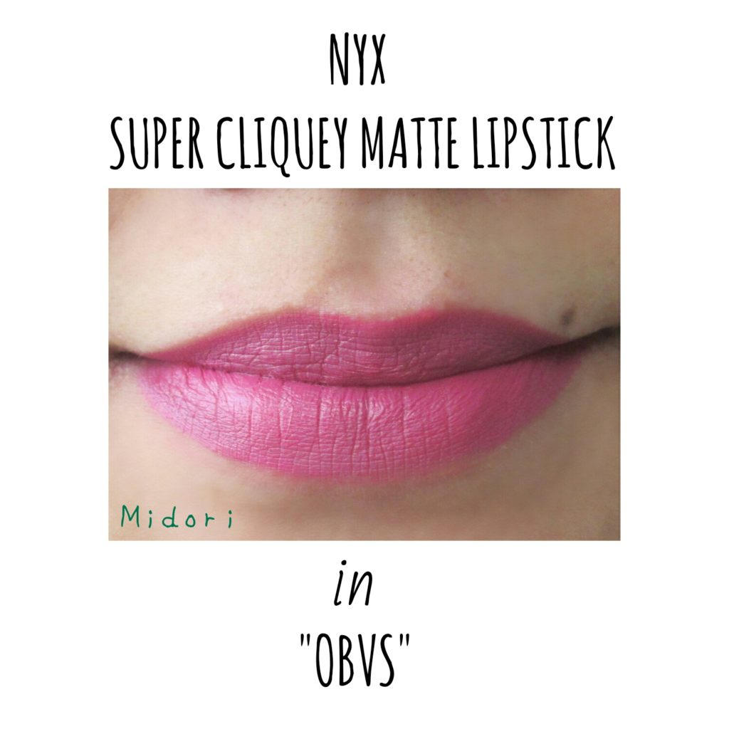 nyx obvs, nyx cliquey, NYX Super Cliquey Matte Lipstick in Obvs