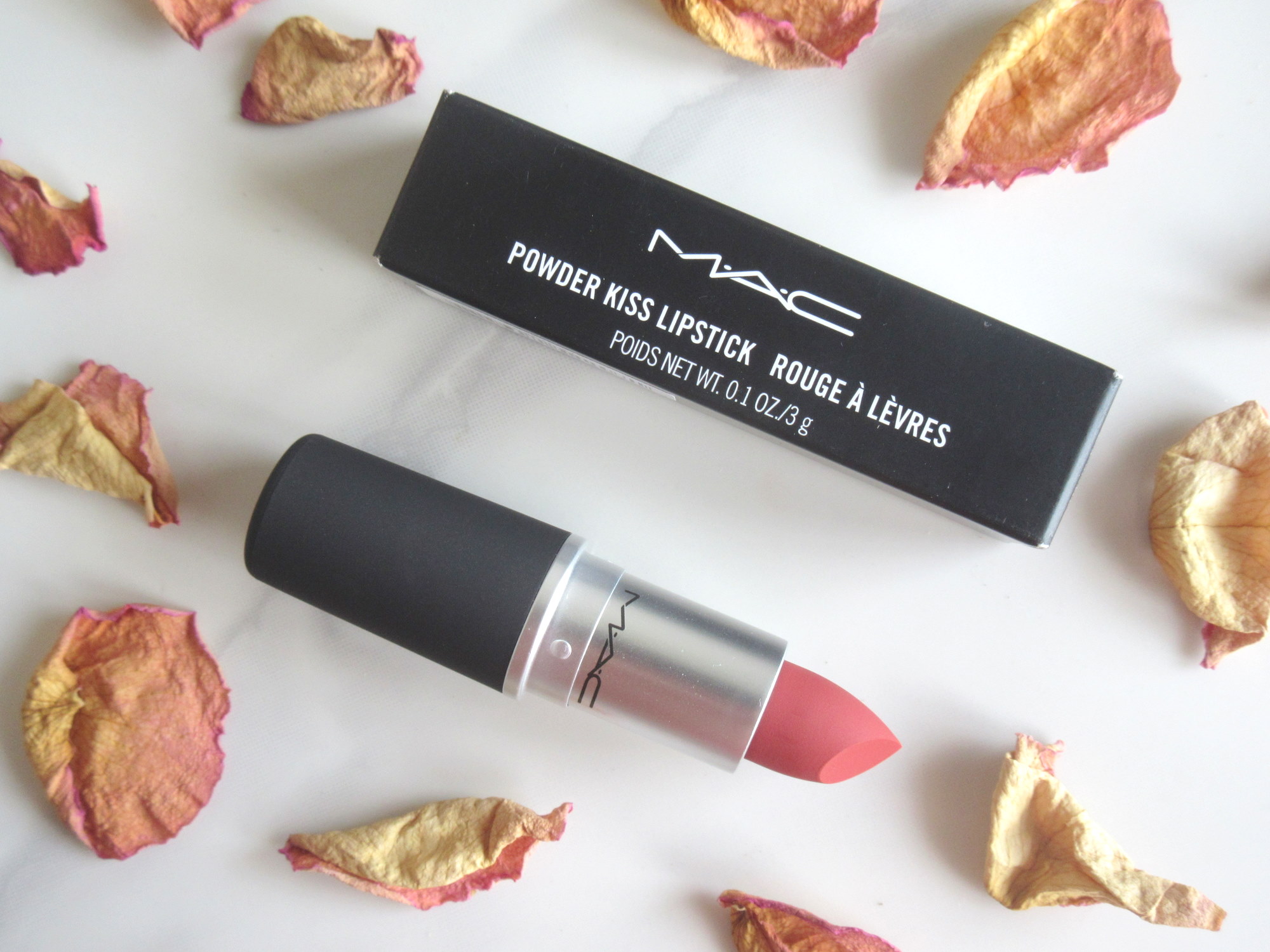 Review Mac Powder Kiss Lipstick In Devoted To Chili Midori Kitty Kitty