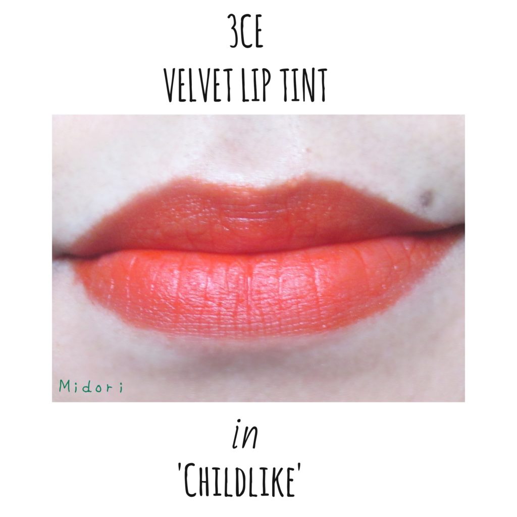 3ce velvet lip tint, 3ce velvet lip tint childlike, 3ce velvet lip tint persistence, stylenanda velvet lip tint, 3 concept eyes velvet lip tint