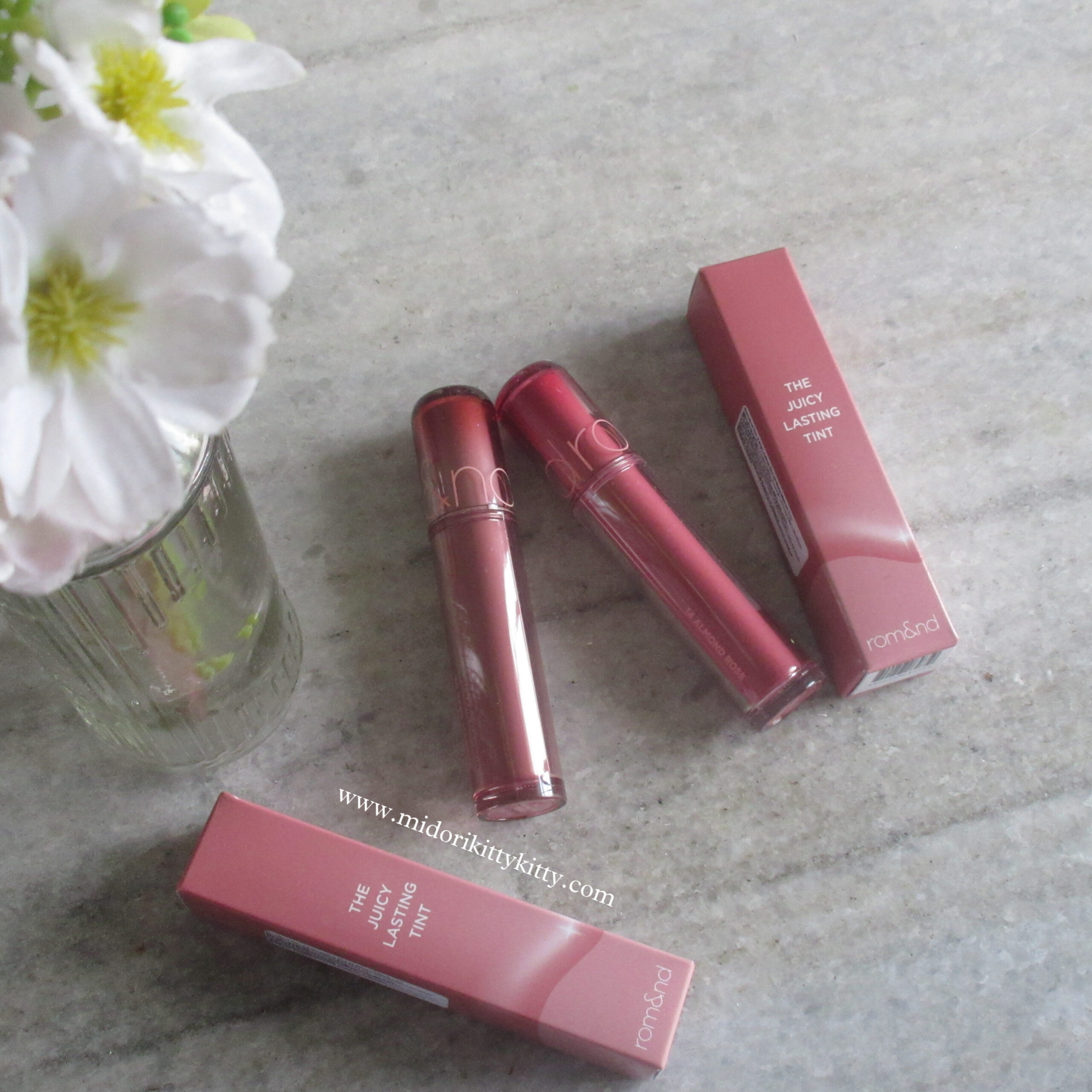 ROM&ND The Juicy Lasting Tint 14 Almond Rose, ROM&ND The Juicy Lasting Tint 30 Bare Marron, romand bare marron, romand almond rose, rom&nd juicy lasting tint almond rose, rom&nd juicy lasting tint bare marron