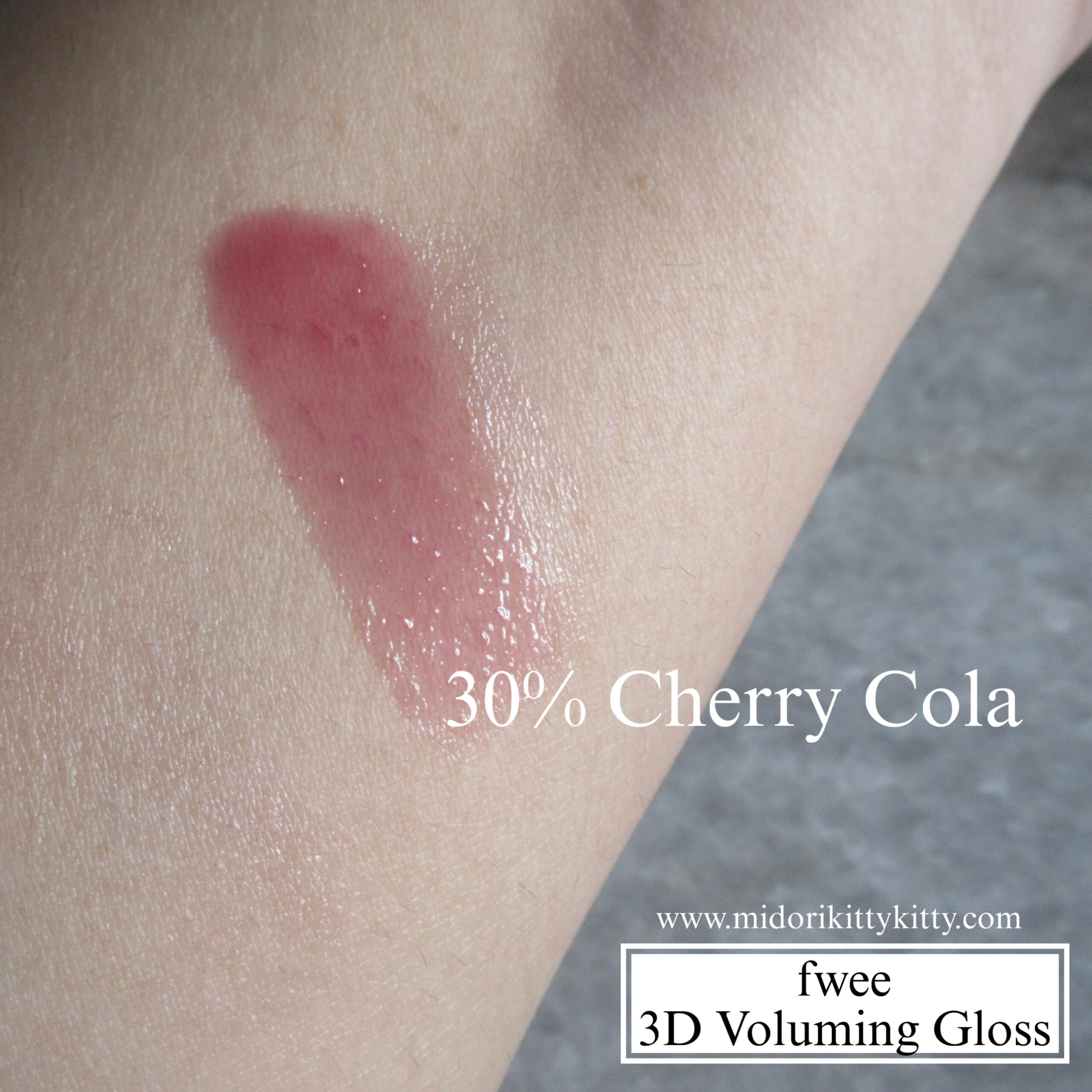 Fwee 3D Voluming Gloss 30% Cherry Cola, Fwee 3D Voluming Gloss 70% Dirty Cola, fwee cherry cola, fwee dirty cola, fwee gloss