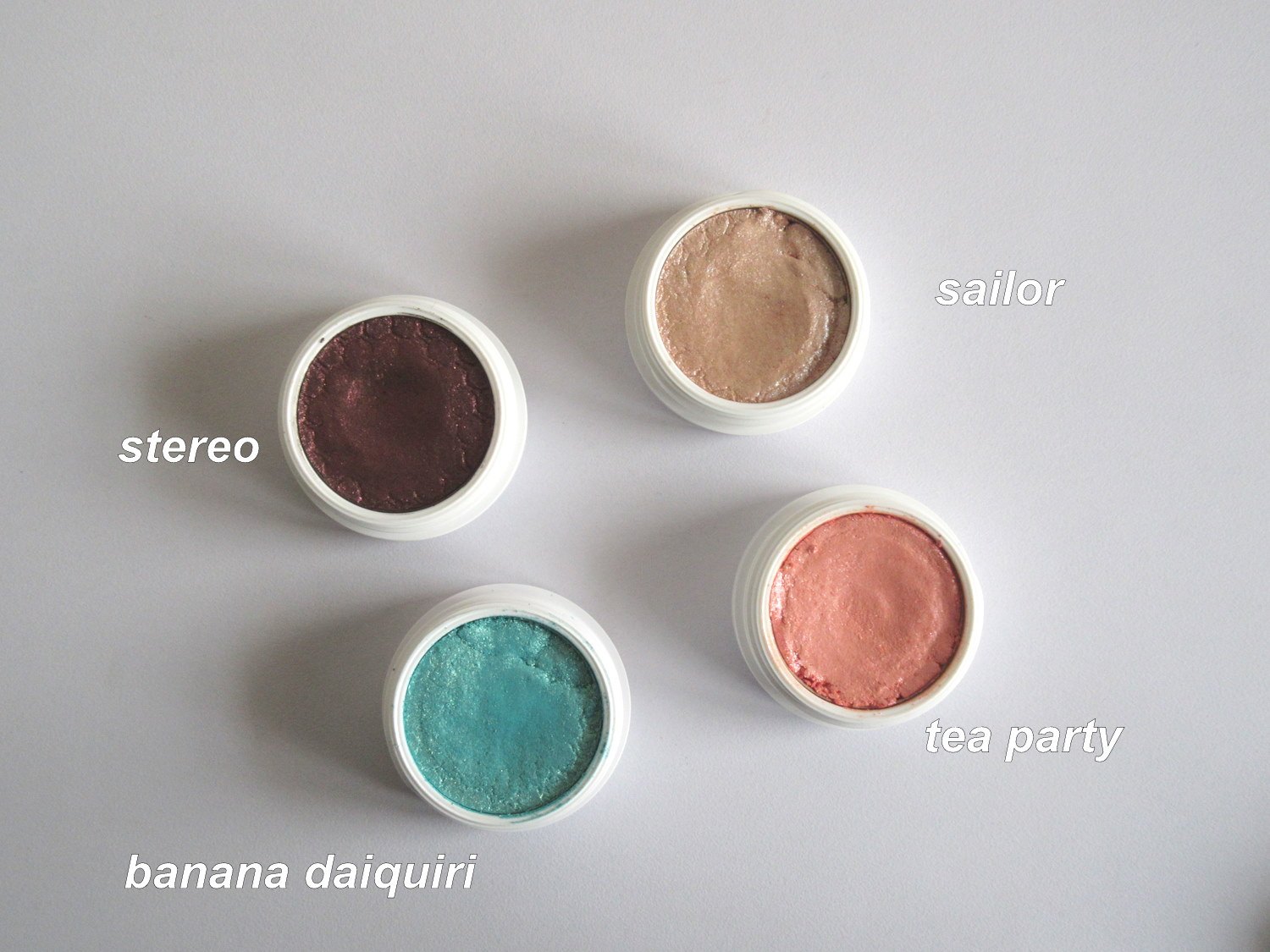 colourpop super shock shadow tea party, colourpop super shock shadow stereo, colourpop super shock shadow banana daiquiri, colourpop super shock shadow sailor