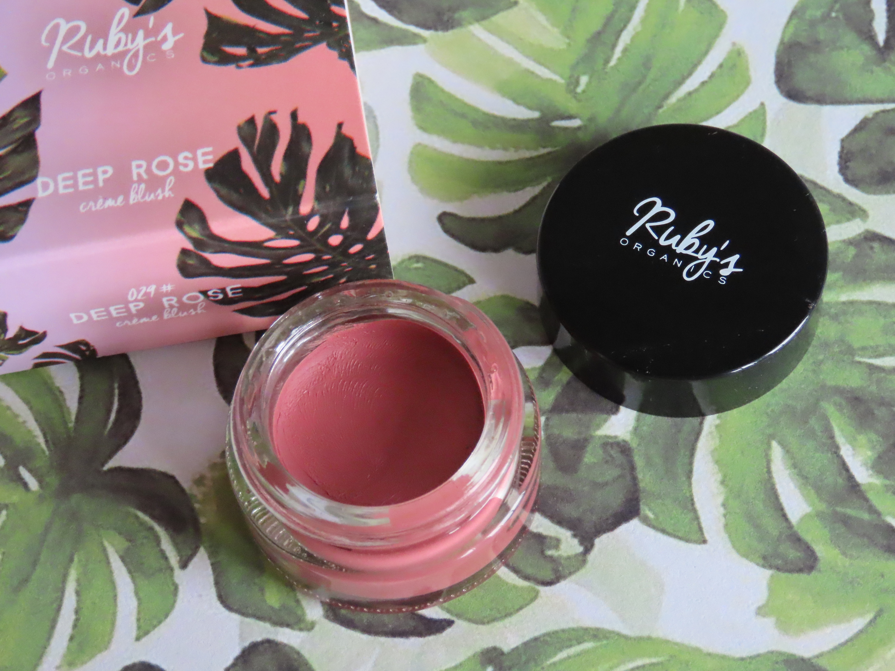 rubys organics, ruby's organics cream blush, rubys organics creme blush deep rose