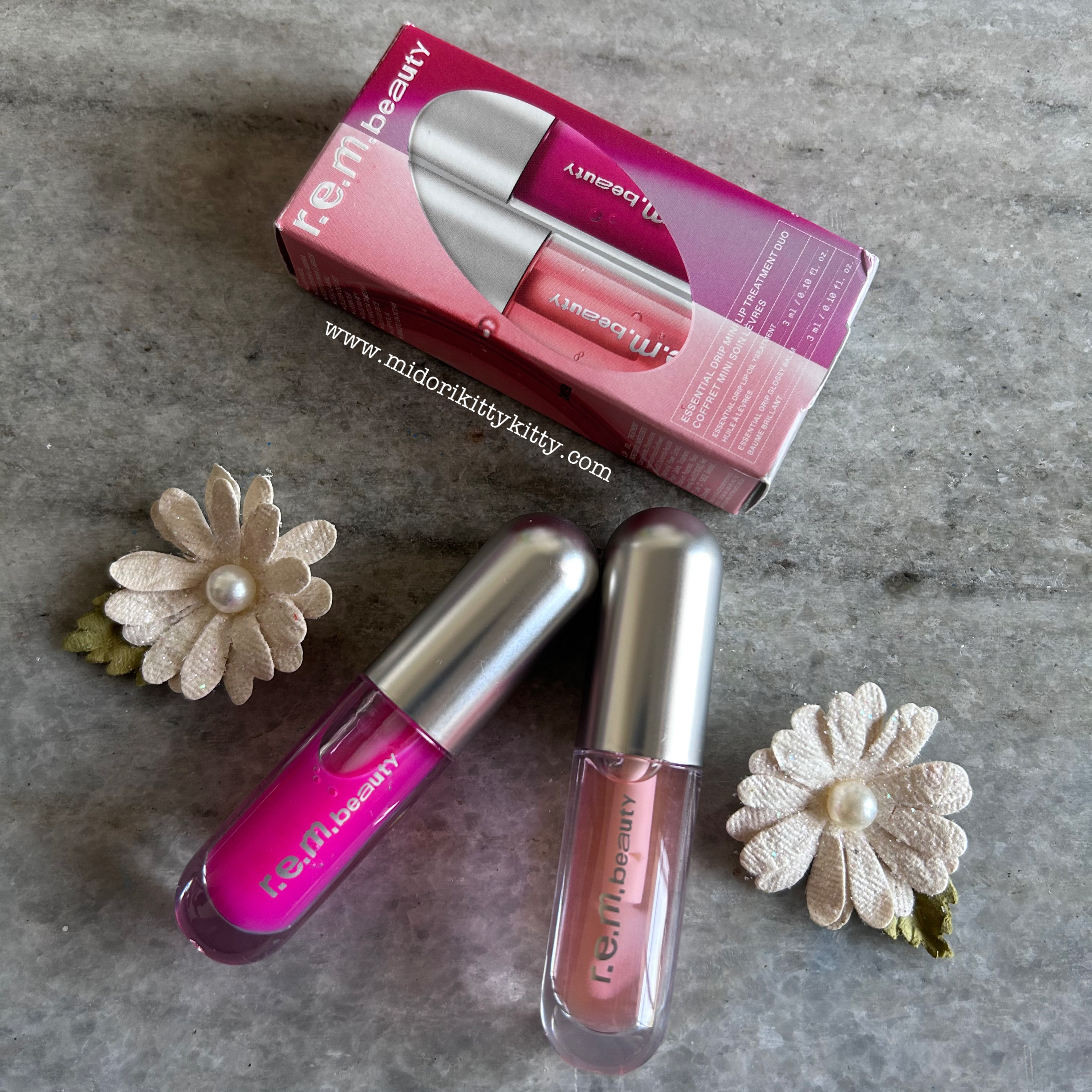 rem beauty glossy balm, rem beauty essential drip glossy balm in strawberry soda, rem beauty essential drip lip oil in pickin petals, rem beauty glossy balm strawberry soda, rem beauty lip oil pickin petals, rem beauty lip oil, rem beauty glossy balm