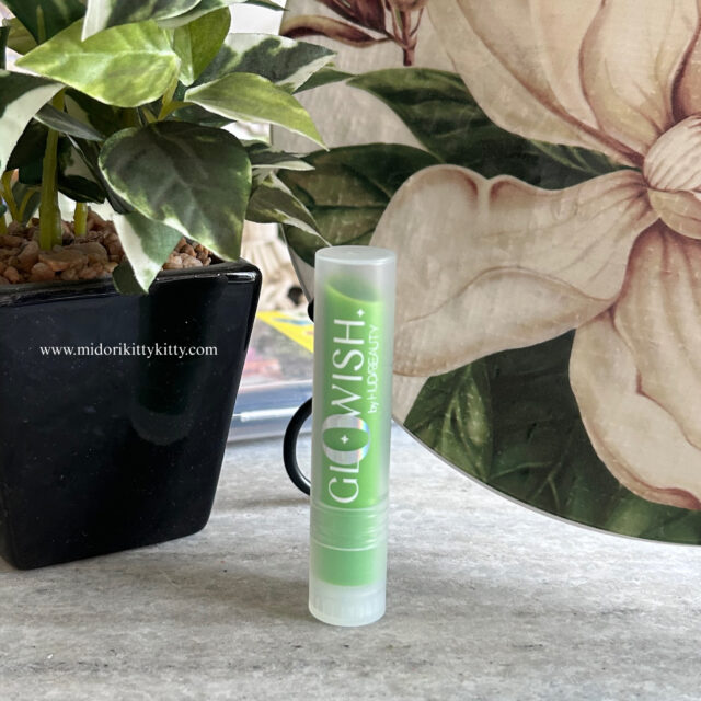 Huda Beauty Glowish Super Jelly Lip Balm in Matcha, glowish lip balm, huda glowish lip balm matcha