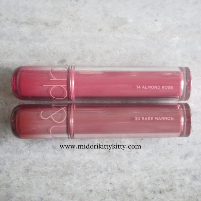 ROM&ND The Juicy Lasting Tint 14 Almond Rose, ROM&ND The Juicy Lasting Tint 30 Bare Marron, romand bare marron, romand almond rose, rom&nd juicy lasting tint almond rose, rom&nd juicy lasting tint bare marron